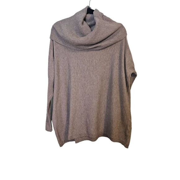 Dreamers tan oversized  cowl neck box cut sweater.  Size M/L. - Picture 1 of 4